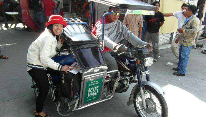 xe tricycle cua Philippines